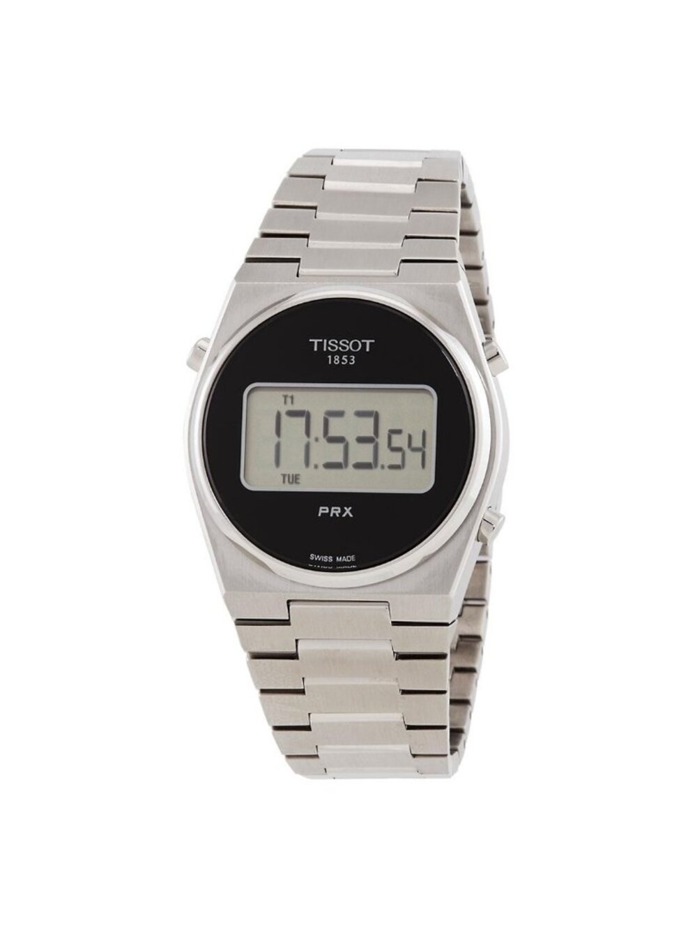 NWT Tissot PRX Digital Quartz Black Dial Men's Watch